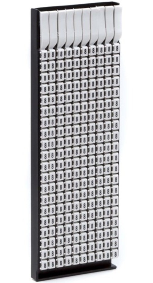 

Маркер на кабель DKC MKF999WS3 сечением 4-6мм пустой белый, "Mark" (уп/160 шт), MKF999WS3