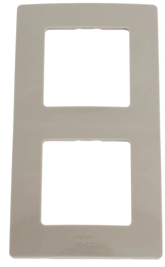 

Рамка Legrand 672522 ETIKA 2 поста Светлая галька, 672522
