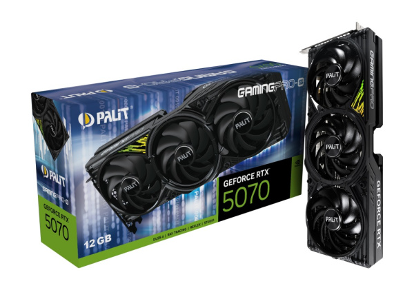 фото Видеокарта Palit GeForce RTX 5070 GAMING PRO S (NE75070019K9-GB2050U) в Уфе