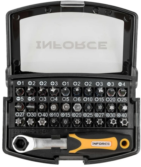 Изображение товара Профессиональный набор отверток Inforce 06-09-97 30 насадок для монтажа и ремонта