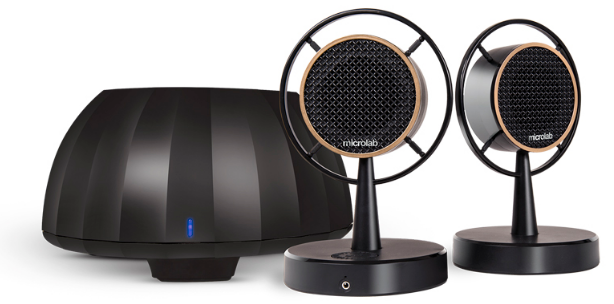 

Компьютерная акустика 2.1 Microlab Virtuoso BT, 10 Вт (2,5 Вт*2 + 5 Вт (THD=10%)), 50 Гц - 20 кГц, черная, Virtuoso