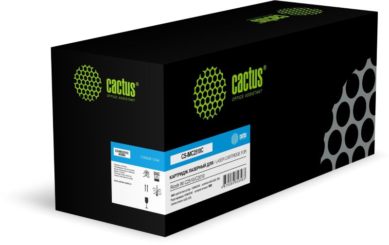

Картридж лазерный Cactus 842564 CS-IMC2510C голубой (18000стр.) для Ricoh IM C2510/C2010 с чипом, 842564