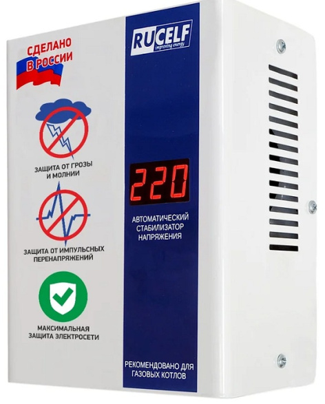 Изображение товара Стабилизатор напряжения RUCELF КОТЕЛ-600