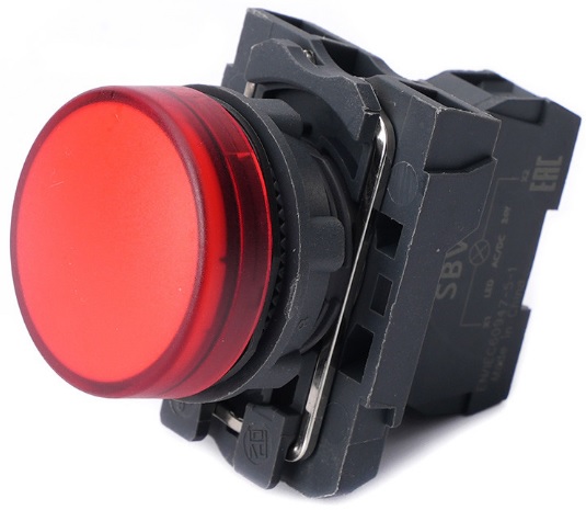 

Лампа сигнальная Systeme Electric SB5AVM4 SB5 в сборе модульная 22 мм красная 230-240В АС, SB5AVM4