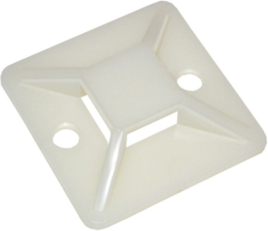 Изображение товара Площадка для крепления кабельных хомутов IEK UHP30-30-100 самоклеящаяся белая