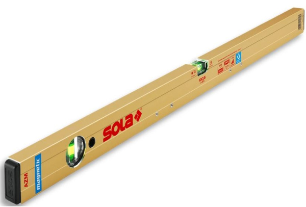 Изображение товара Пузырьковый уровень SOLA AZM 80 с магнитами и ампулами FOCUS