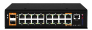 фото Коммутатор управляемый  TRASSIR TR-NS25182S-600-16POE