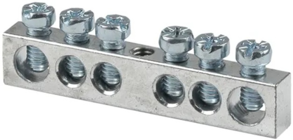 Изображение товара Шина EKF sn1-63-06 для соединения нулевых и заземляющих проводников