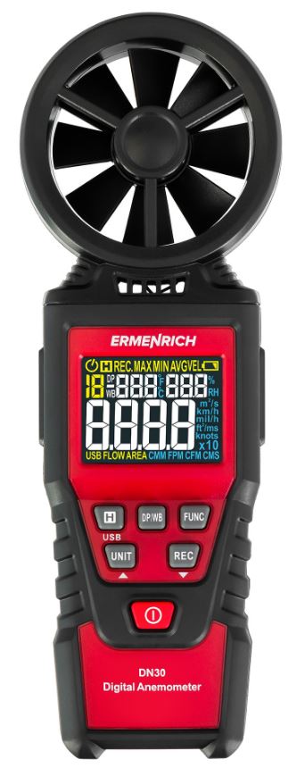 

Анемометр Ermenrich 82973 цифровой Seek DN30, 82973