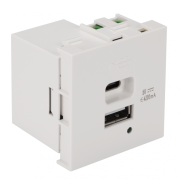 фото Модуль Lanmaster LAN-EZ45x45-2UCA/4.2-WH