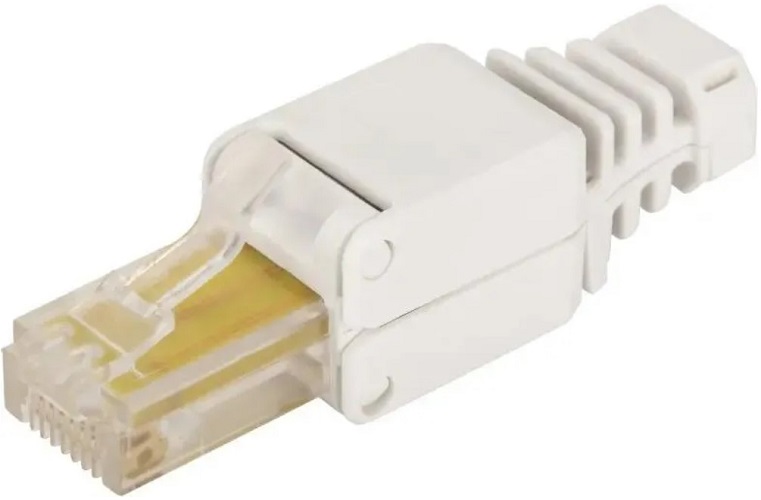 

Коннектор Lanmaster LAN-TMP-U5E-WH полевой, RJ-45 8P8C, неэкранированный, категории 5E, LAN-TMP-U5E-WH