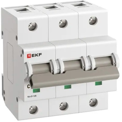 Изображение товара Автоматический выключатель EKF mcb47125-3-40C  40 А IP20 безопасная защита для электросетей