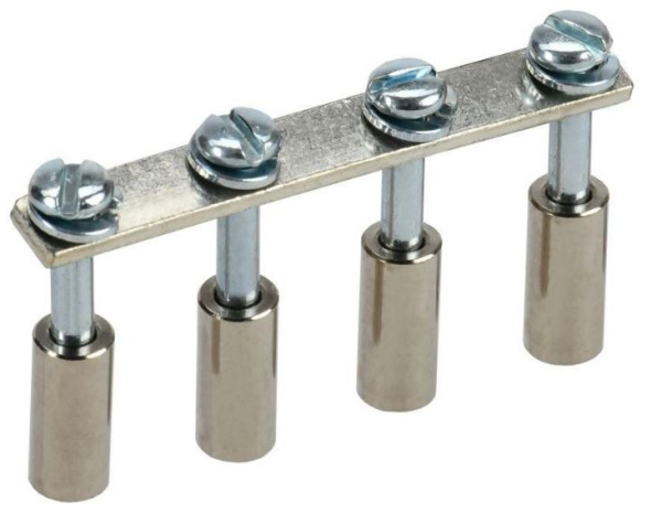 Изображение товара Перемычка IEK YCT10-00-K03-016-A-4P для клеммников, 4 полюса, 57 А