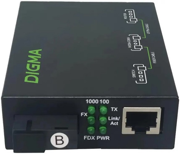 

Медиаконвертер Digma DMC-1G53-20BL, DMC-1G53-20BL