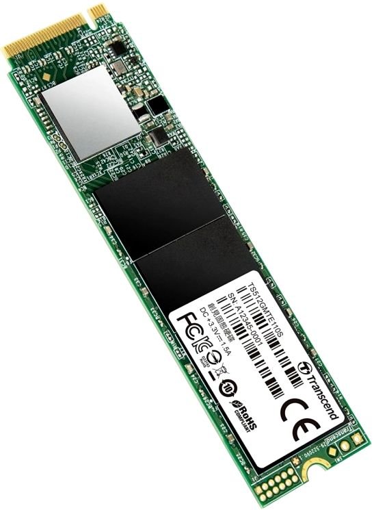 

Накопитель SSD M.2 2280 Transcend TS512GMTE110S MTE110 512GB NVMe PCIe Gen3 x4 3D NAND TLC 1700/1500MB/s IOPS 160K/140K MTBF 1M RTL, TS512GMTE110S