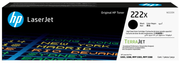 Изображение товара Тонер-картридж HP 222X оригинальный для лазерных принтеров HP