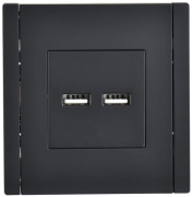 фото Розетка USB IEK FP-U21-D31-K02