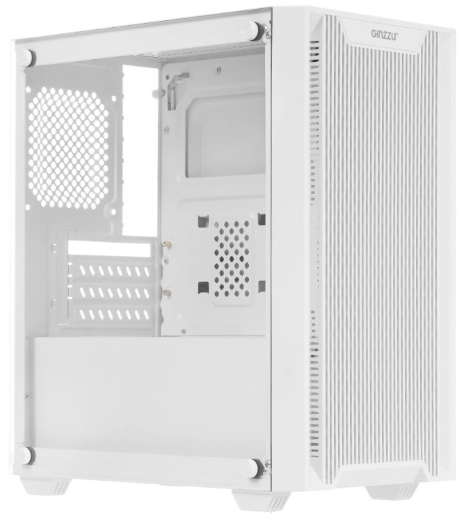 

Корпус mATX Ginzzu CL560 без БП, боковая панель из закалённого стекла, 2*USB 2.0, USB 3.0, CL560