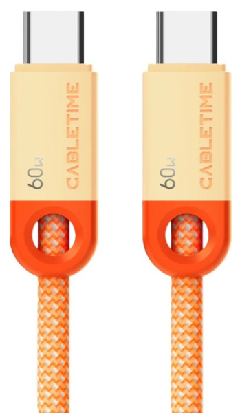 Изображение товара Кабель CABLETIME CT-CM60-POR1 для зарядки и передачи данных USB-C