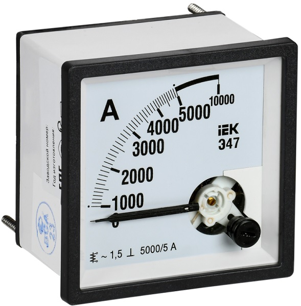 

Амперметр IEK IPA10-6-5000-E Э47 5000/5А кл. точн. 1,5 72х72мм, IPA10-6-5000-E