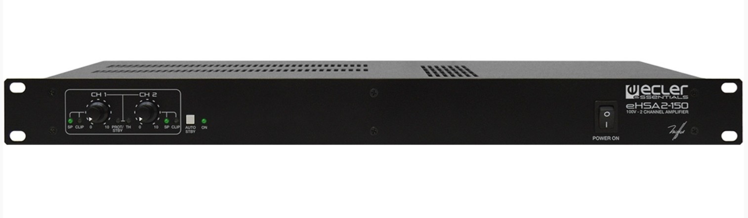 

Усилитель мощности Ecler eHSA2-150 2x142 Вт – 70/100 В, eHSA2-150