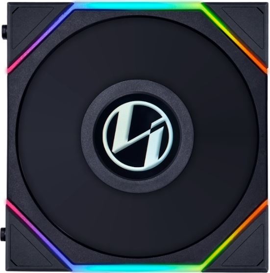 

Вентилятор для корпуса Lian Li UNI FAN TL LCD 120 Reverse G99.12RTLLCD1B.00 120x125x28mm, 200-1900rpm, 31dBa, ARGB, PWM, 1.6” LCD дисплей, black, UNI FAN TL LCD 120 Reverse