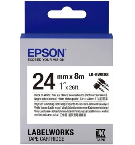 Изображение товара Kартридж Epson C53S657014 с лентой LK-7WBVS