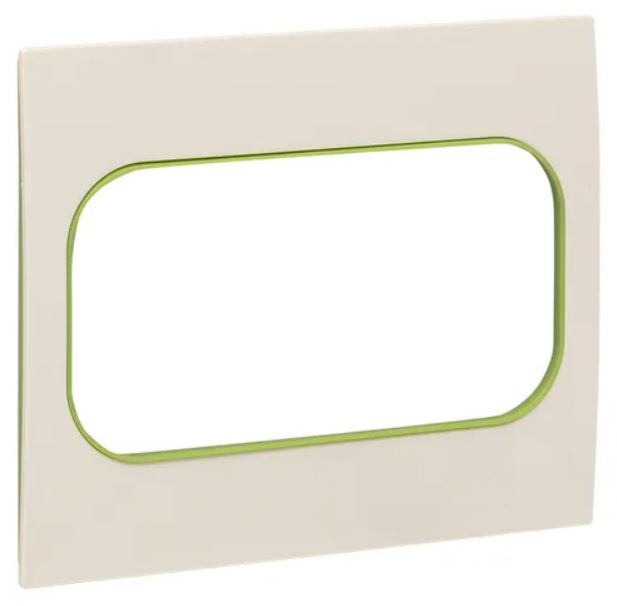 

Рамка для двойной розетки EKF EYM-G-302-20 Стокгольм белая с линией цвета зеленый для двойной розетки, EYM-G-302-20