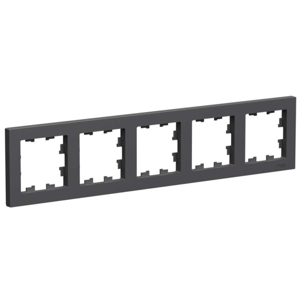 

Рамка пятерная Systeme Electric ATN001405 AtlasDesign универсальная, Базальт, ATN001405