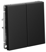 фото Выключатель двухклавишный Systeme Electric GAL001051S