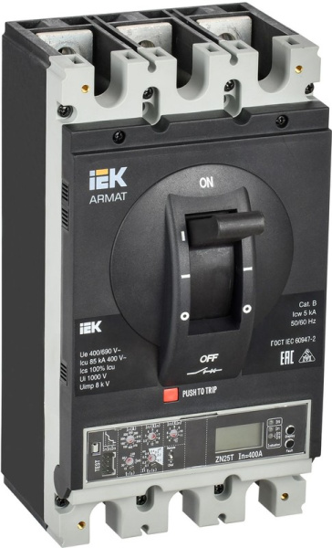 Автоматический выключатель IEK AR-MCCB-3I-085-0630A-ELPC