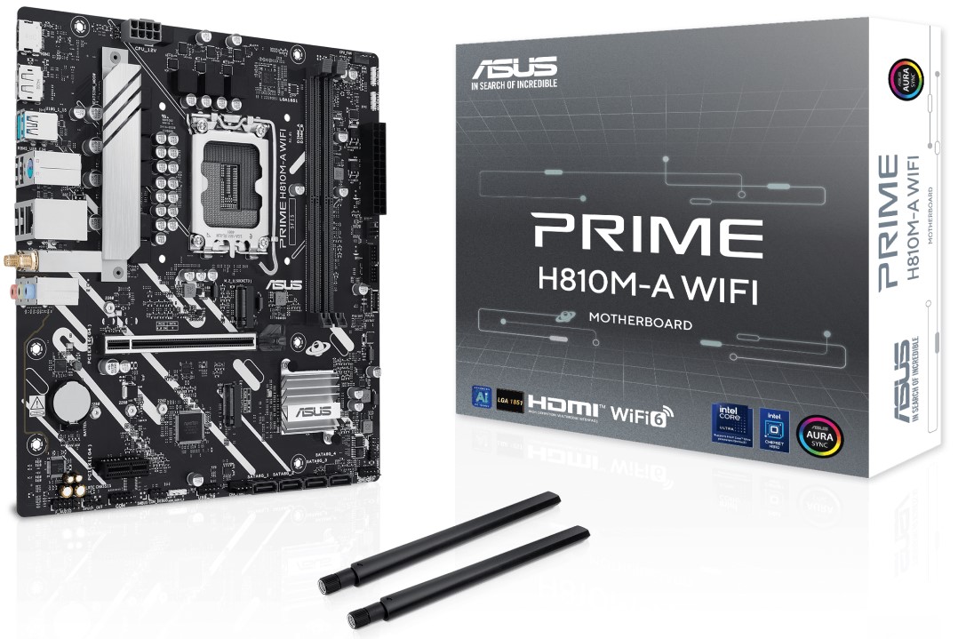 

Материнская плата mATX ASUS PRIME H810M-A WIFI 90MB1KJ0-M0EAY0 (LGA1851, H810, 2*DDR5 (6400), PCIe, 2*M.2, 4*SATA, WiFi, BT, 2*USB 3.2, 4*USB 2.0, HDM, PRIME H810M-A WIFI