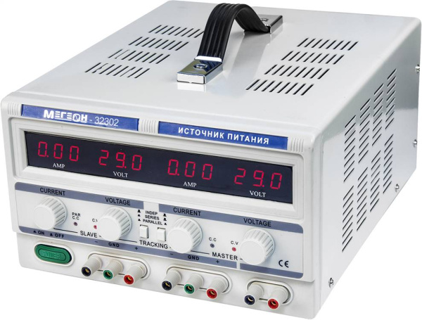 Изображение товара Источник питания МЕГЕОН 32302 с двумя регулируемыми выходами