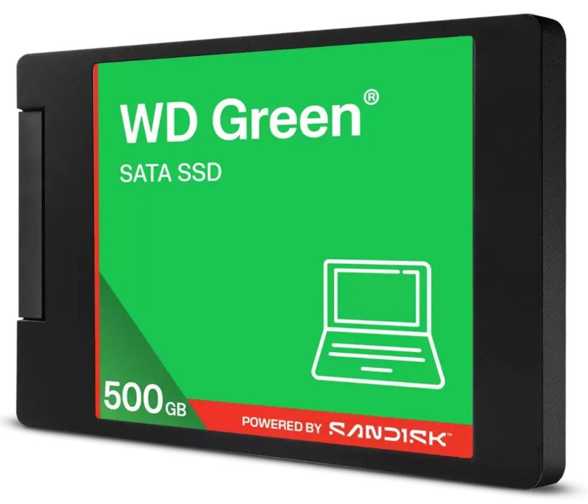 

Накопитель SSD 2.5'' Western Digital Green 500GB, 545MB/s, MTBF 2M, Green