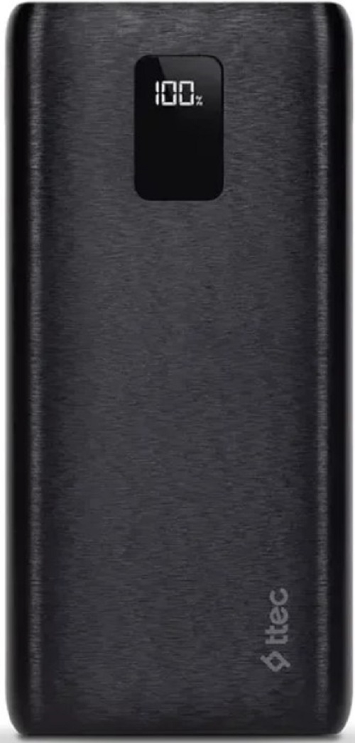 

Аккумулятор внешний TTEC PowerSlim Trio LCD 2BB203S 20000mAh, PD 22,5W, цвет: черный, PowerSlim Trio LCD