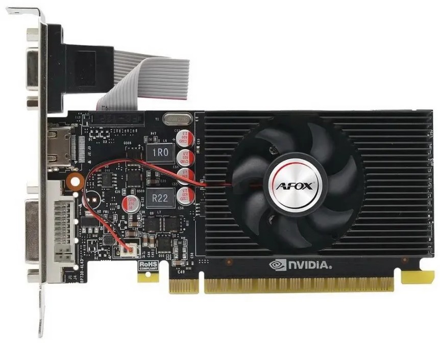 

Видеокарта PCI-E Afox GeForce GT 710 (AF710-4096D3L7-V1) 4GB DDR3 64bit 28nm 954/1333MHz VGA/DVI/HDMI, GeForce GT 710 (AF710-4096D3L7-V1)