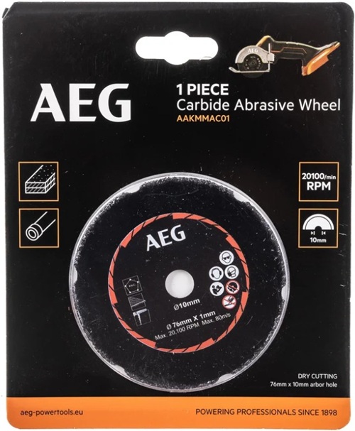 

Диск AEG AAKMMAC01 4932478590 карбидный для отрезной машины, AAKMMAC01