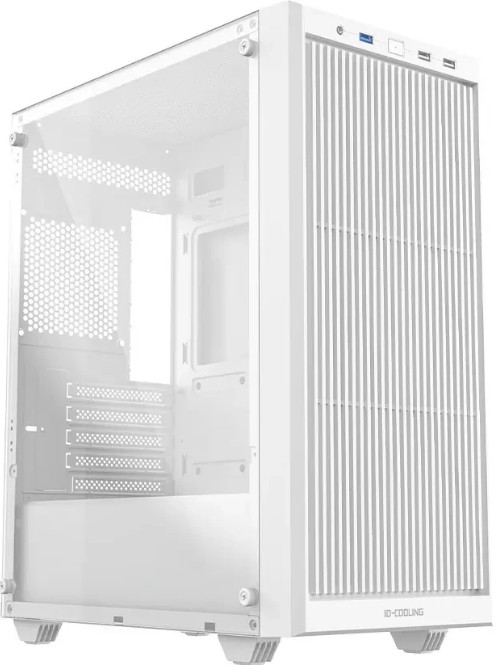Корпус mATX ID-Cooling WARE 300 WH белый, без БП, боковая панель из закалённого стекла, USB 3.0, USB 2.0