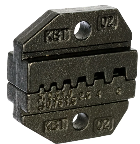 Изображение товара Матрица КВТ 69958 для обжима штыревых наконечников 0.25-6 мм²