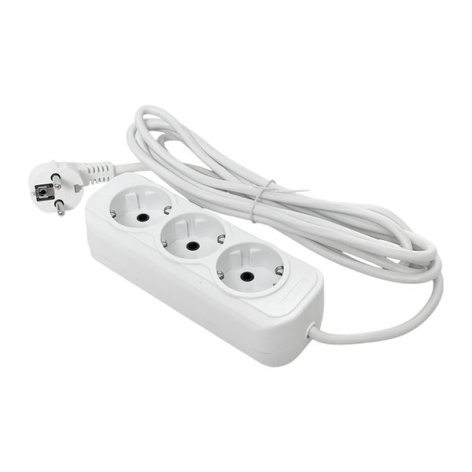 Изображение товара Удлинитель бытовой EKF UBA16-310-3-03 с тремя розетками Schuko и защитой от перенапряжения