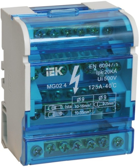 Изображение товара Шина IEK YND10-4-07-100 с защитой IP20