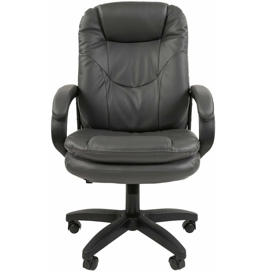 

Кресло офисное Chairman 668 7128004 Россия экопремиум серый (черный пластик), 668