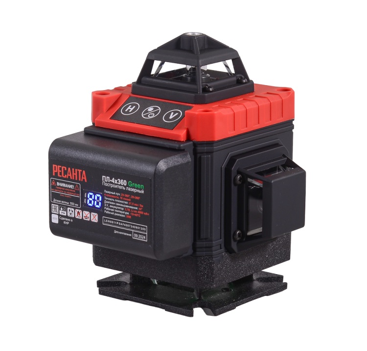 

Построитель лазерных плоскостей Ресанта 61/10/545 ПЛ-4Х360ШС Green Ресанта, 61/10/545