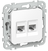 фото Розетка компьютерная  IEK FI-K22-1-K01