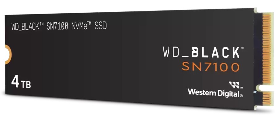 

Накопитель SSD M.2 2280 Western Digital SN7100 WDS400T4X0E 4TB, 7000/6700MB/s, TBW 2400, SN7100