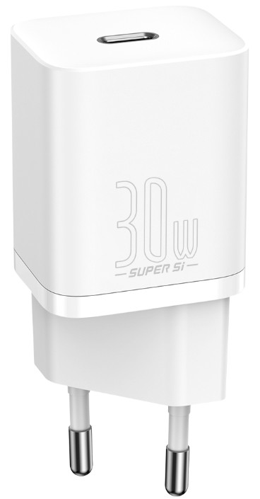 

Зарядное устройство сетевое Baseus Super Si Pro CCSUP-J02 Type-C 30W White, Super Si Pro