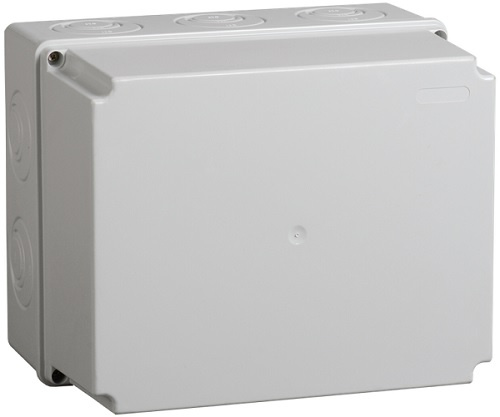 Изображение товара Коробка IEK UKO10-240-195-165-K41-55 для открытого монтажа с 10 вводами