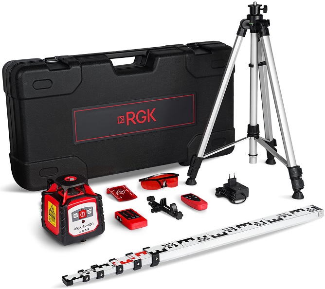 

Нивелир RGK 759564 Комплект ротационный SP-100 COMBO elevatе, 759564