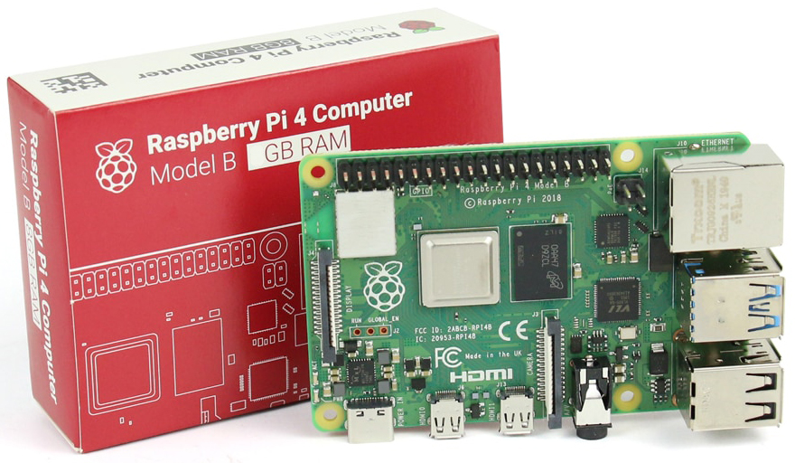 

Микрокомпьютер Raspberry Pi 4 Model B 1GB, 4 Model B 1GB