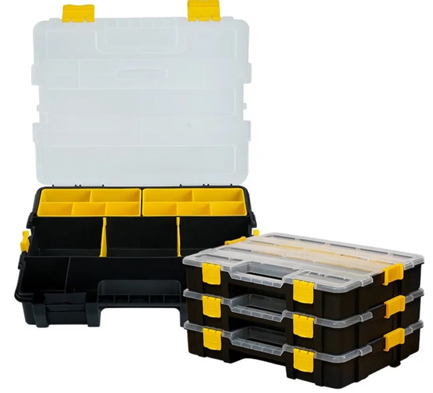 

Органайзер Deli DL432061 пластиковый модульный (29,5х23х6см), 21 ячейка, рукоять для переноски, DL432061